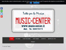 Tablet Screenshot of music-center.it